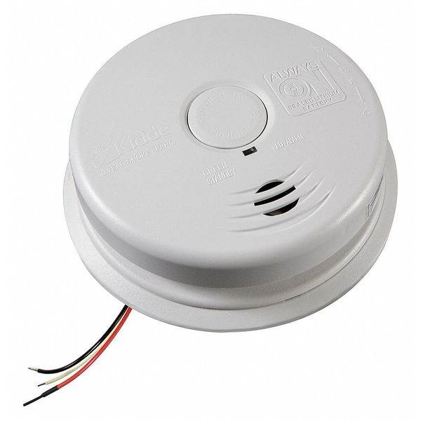 Kidde Home Safety 21010407-A 85 dB 120 Volt 9 Volt Battery Sealed Lithium-Ion AC/DC Wire-In Smoke Alarm