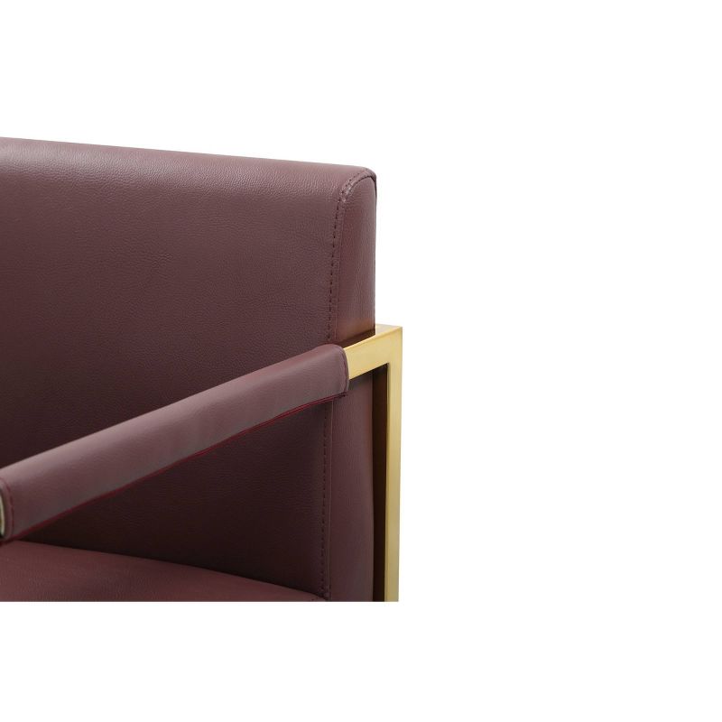 Bertrand Counter Height Barstool Wine - Chic Home Design