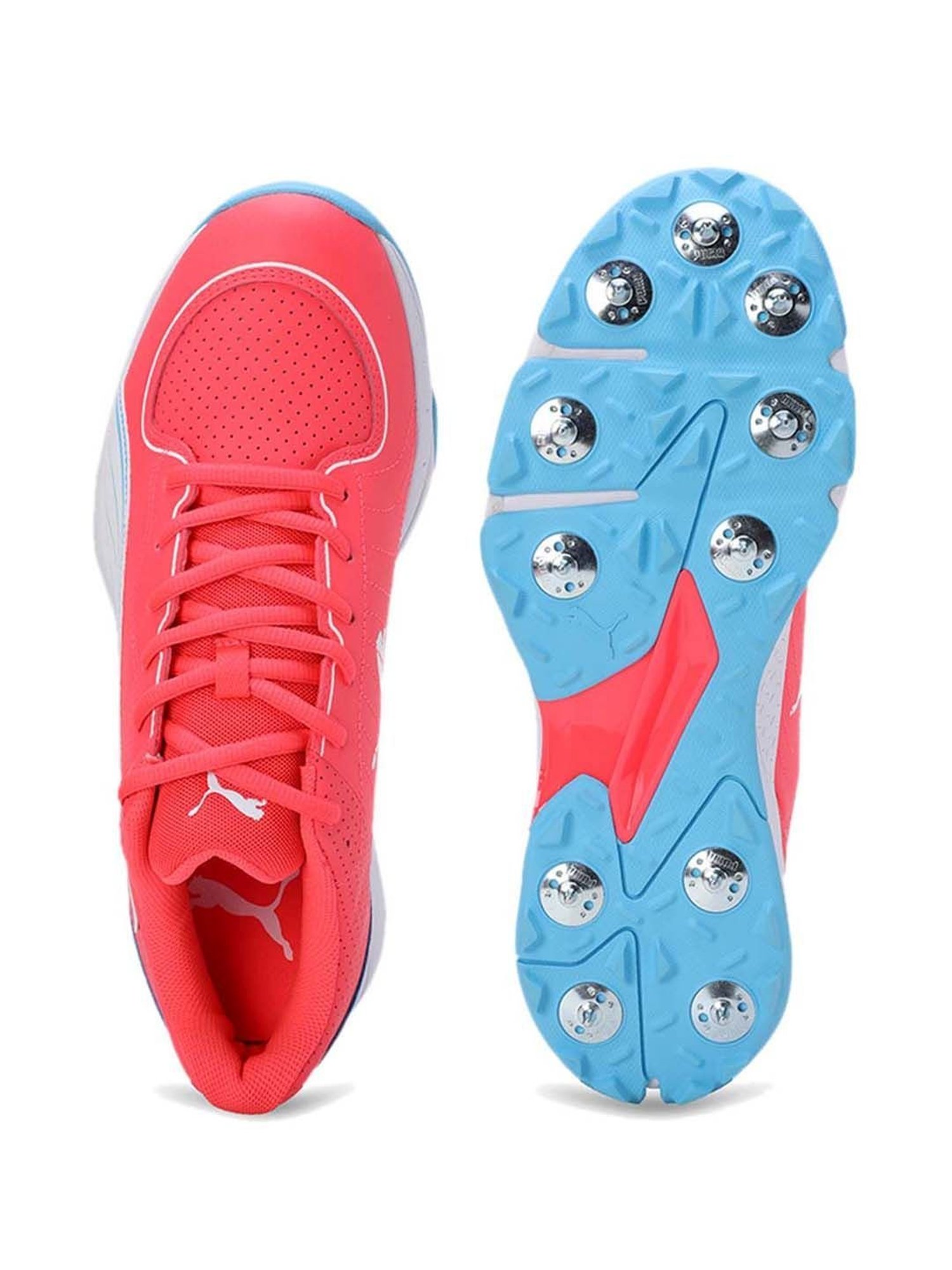 Nivia Men's Track and field-100 Orange Cricket Shoes