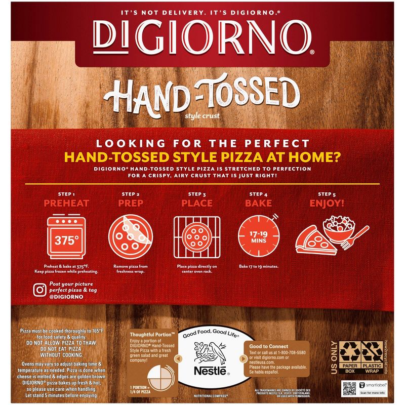 DiGiorno Pepperoni Frozen Pizza with Hand Tossed Style Crust - 18.7oz