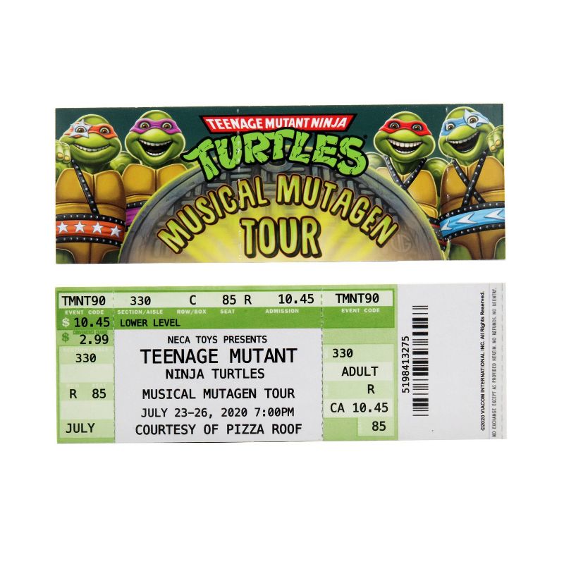 Teenage Mutant Ninja Turtles Musical Mutagen Tour Bundle Figure 4 Pk Tshirt XXL