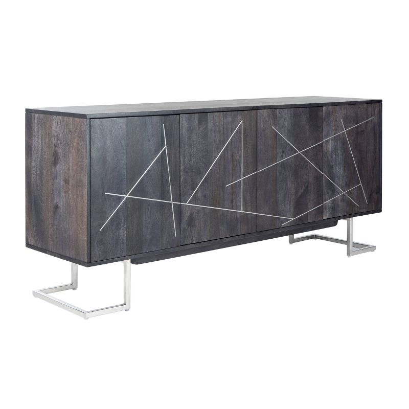 Carmel Sideboard Dark Brown/Black - Chique