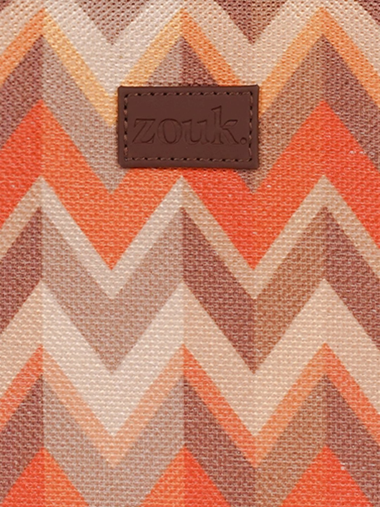 ZOUK Orange Geometric Lunch Bag