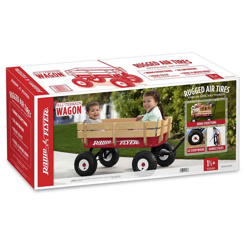 Radio Flyer 34" All-Terrain Steel & Wood Wagon