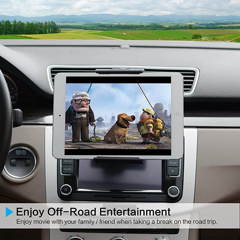 Universal Car Mount 2 in 1 CD Slot Tablet Car Mount for 711 inch Tablet CD Player Cell Phone Holder for 357 inch Smartphone  Tablet Car Mount Dash Holder Stand for iPad ProAirMini