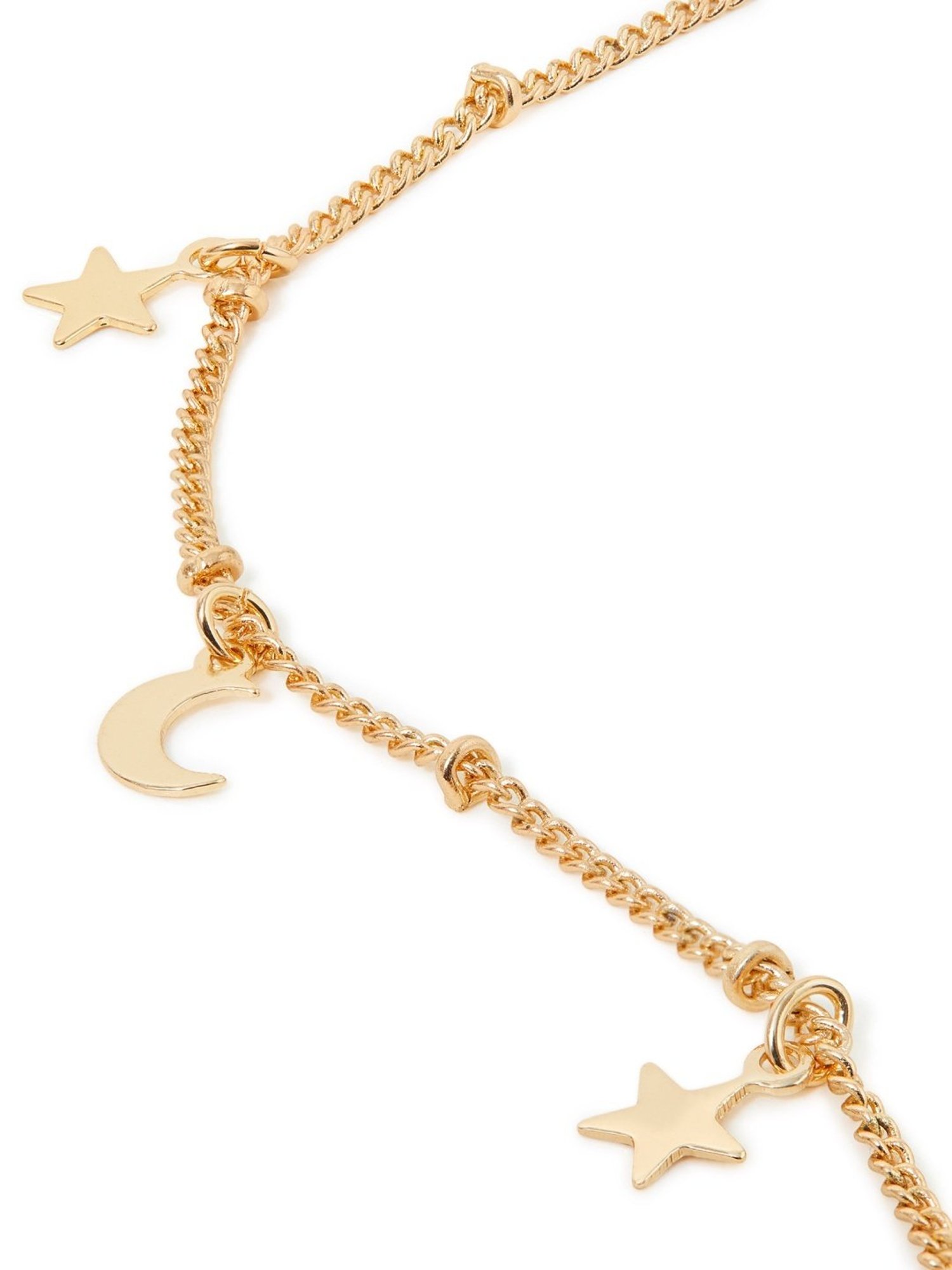 Accessorize London Stars and Moon Bracelet Gold