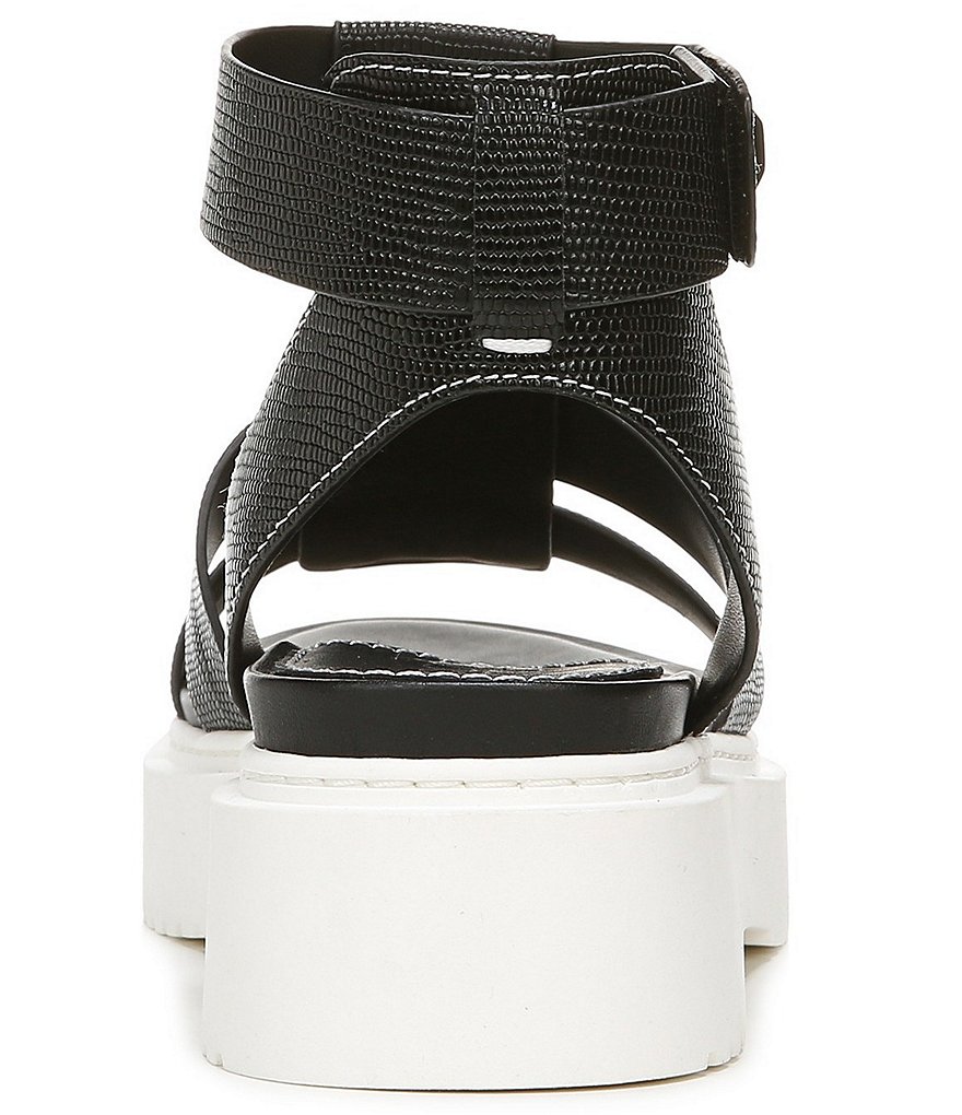 Franco Sarto Wallow Lizard Print Platform Sandals