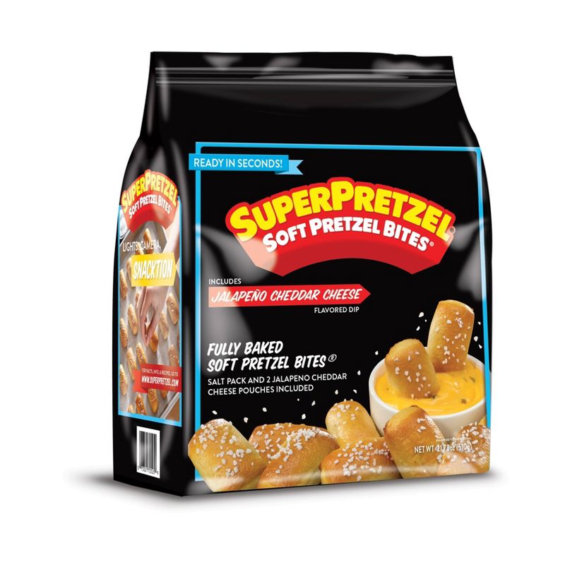 SuperPretzel Frozen Pretzel Bites with Jalapeno Cheese - 21.78oz
