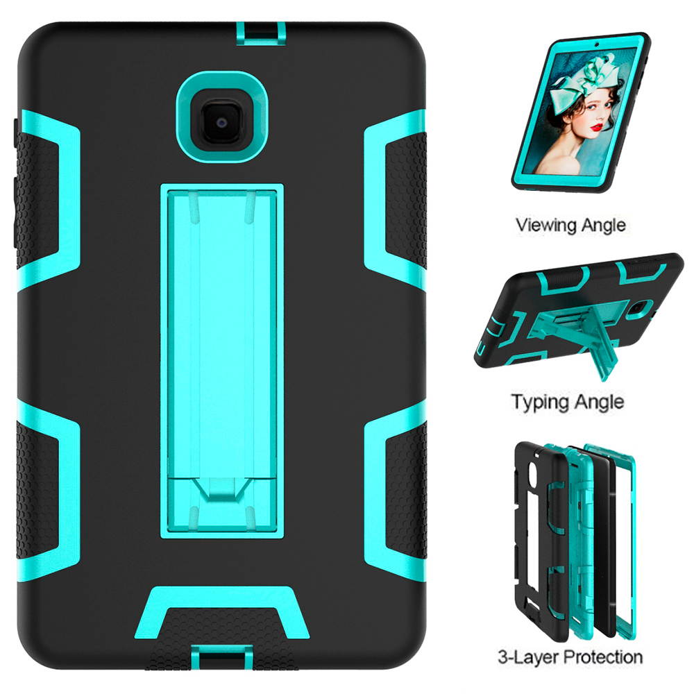 Mignova Case for Galaxy Tab A 8.0 Case 2018,Three Layer Shockproof Armor Defender Full-Body Rugged Protective Case Cover with Stand for Samsung Galaxy Tab A 8.0 2018 SM-T387/T387v