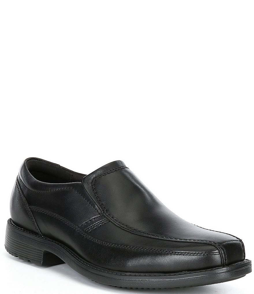 Rockport Men's Stratton Bicycle Toe Leather Slip-Ons