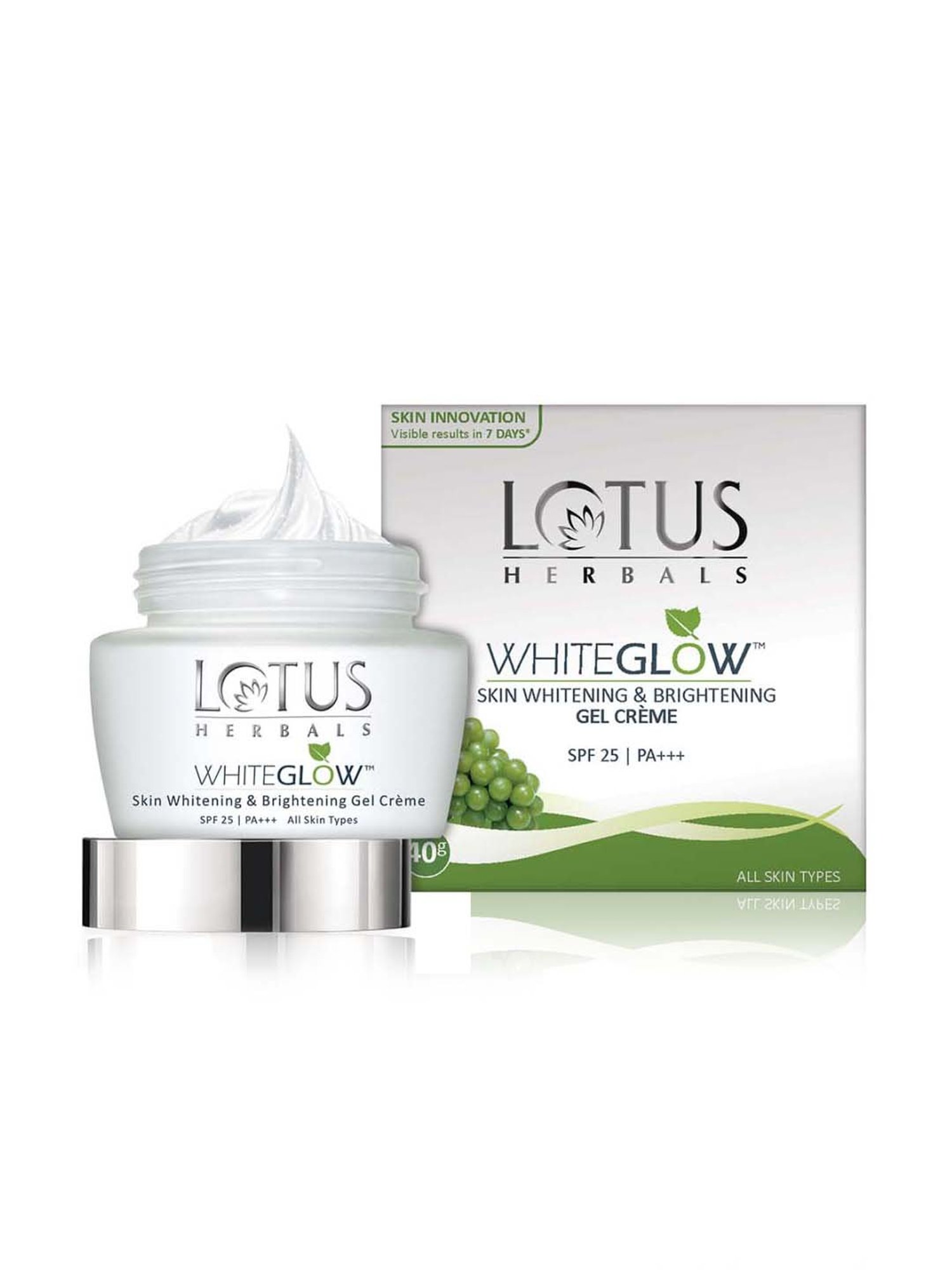 Lotus Herbals Skin Whitening & Brightening Gel Creme SPF 25 - 40 gm