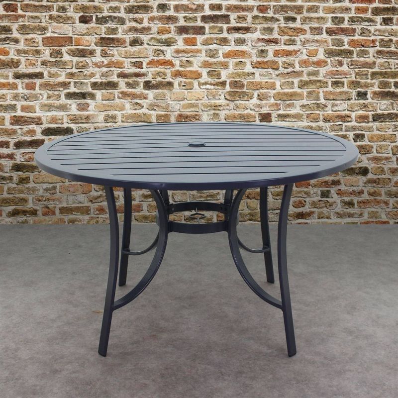 Renaissance Square Outdoor Patio Stacking Table - Gray - Vifah
