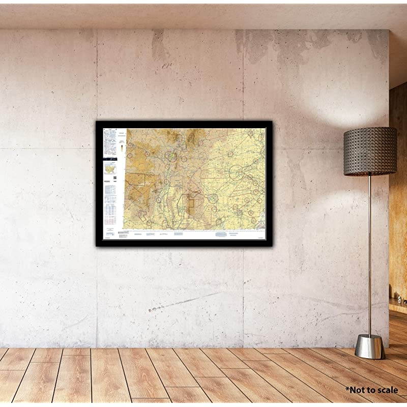 Chart VFR Sectional Albuquerque SALB Current Edition Art Print Quality Suitable for Framing Current Edition Printed on Demand Ships Rolled Not Folded