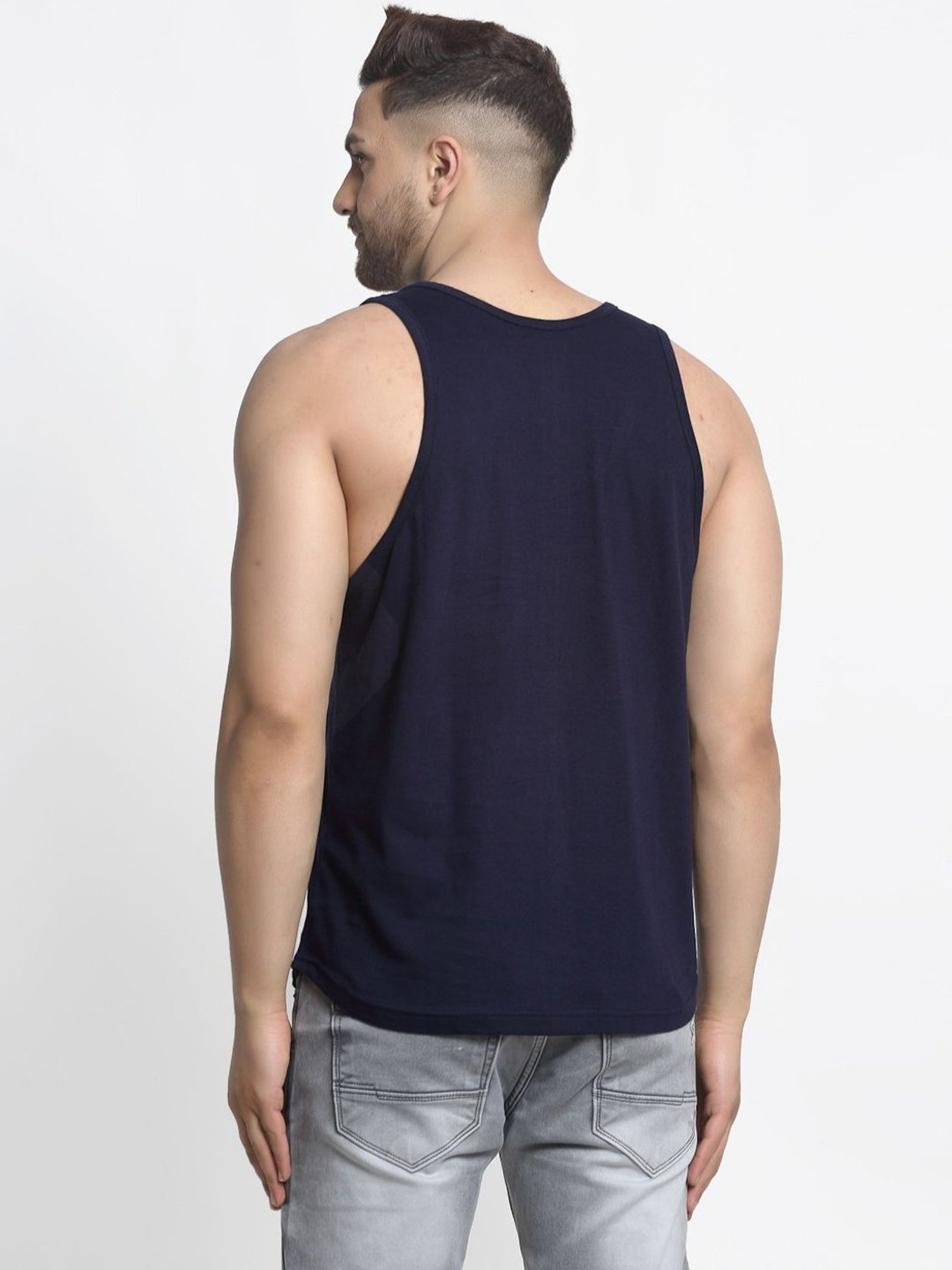 Friskers Multi Cotton Slim Fit Vest - Pack of 2