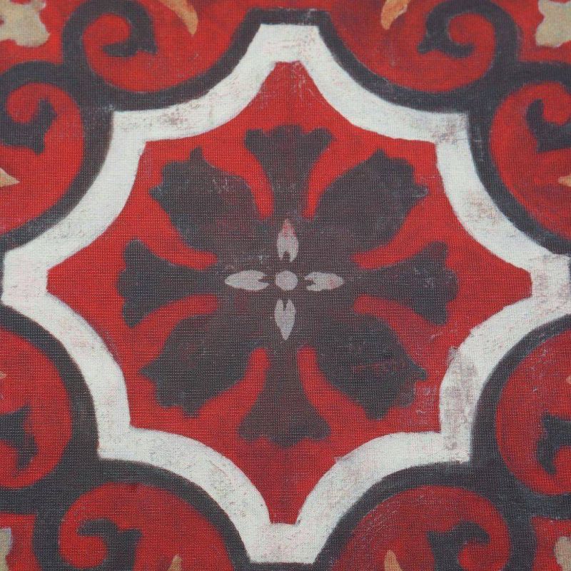 Home Dynamix 24" x 36" Marrakesh Kitchen Mat Red/Black