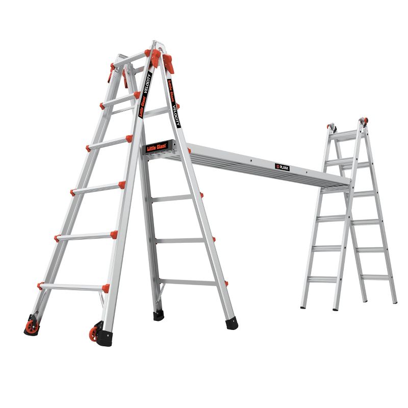 Little Giant Ladder Systems Model 26 300lb ANSI Type IA rated Aluminum Ladder Gray