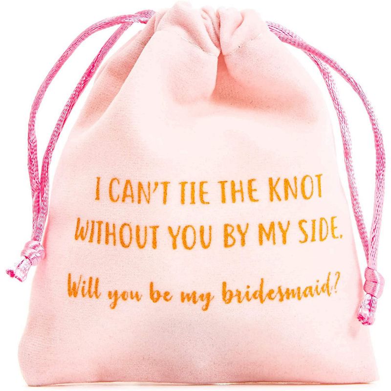 Sparkle and Bash 12-Pack Bridesmaid Proposal Drawstring Gift Bags for Bridal Shower Gifts, Wedding Favors, Bachelorette Hen's Party Kit, 4" x 4.75"