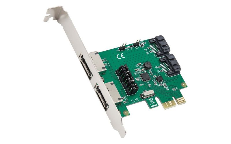SYBA Multimedia 2 Port SATA III RAID PCI-E 2.0 x1 - Serial ATA/600 - PCI Express 2.0 x1 - Plug-in Card - RAID Supported - 0, 1 RAID Level