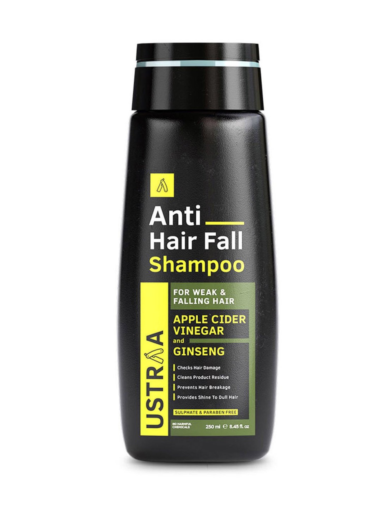 Ustraa Ayurvedic Cold Pressed Oil - 200 ml & Anti Hair Fall Shampoo - 250 ml