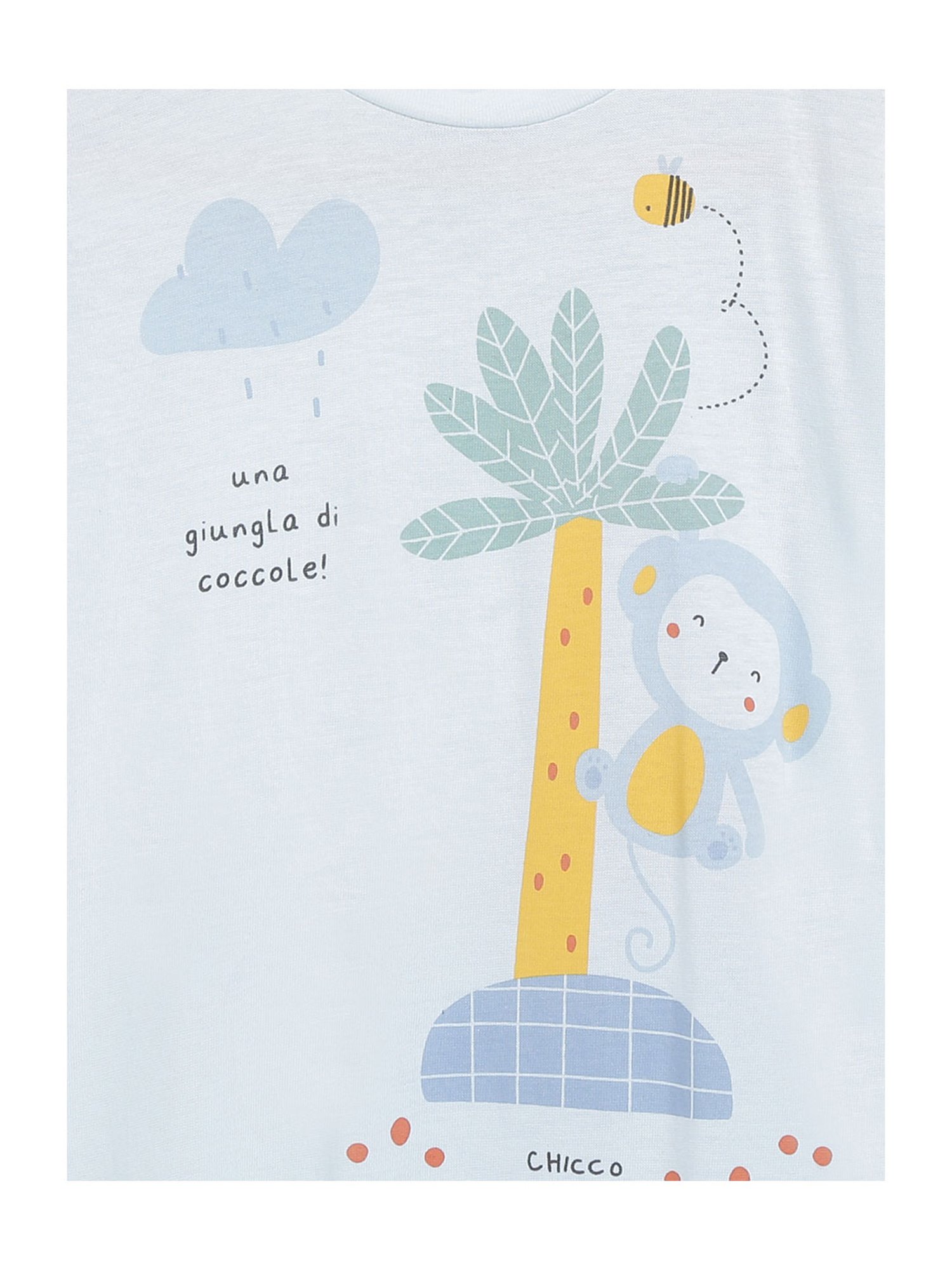 Chicco Kids Light Blue Printed Sleepsuit