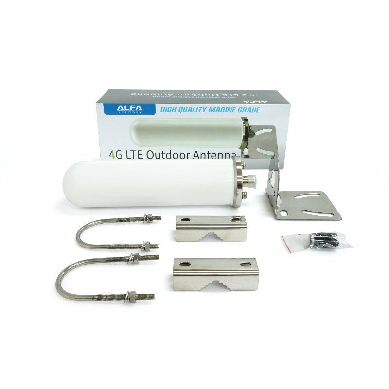 Alfa AOA-M4G 4G LTE/WiFi Omni-Directional 6dBi IP67 Marine Grade Outdoor Antenna