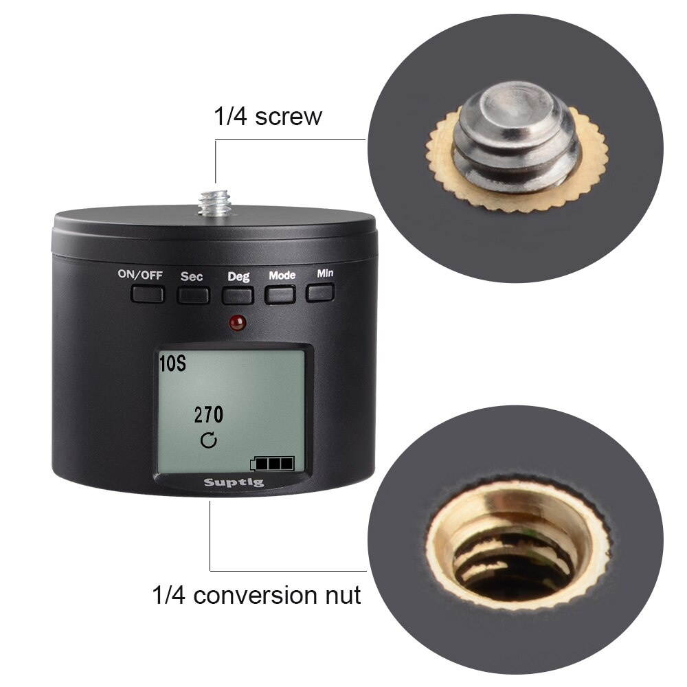 360&deg;Rotating Panoramic Tripod Delay Stabilizer for GoPro Hero 9 8 7 6 5 4 DJI Osmo Action/iphone/Canon Camera/Sony Mini SLR