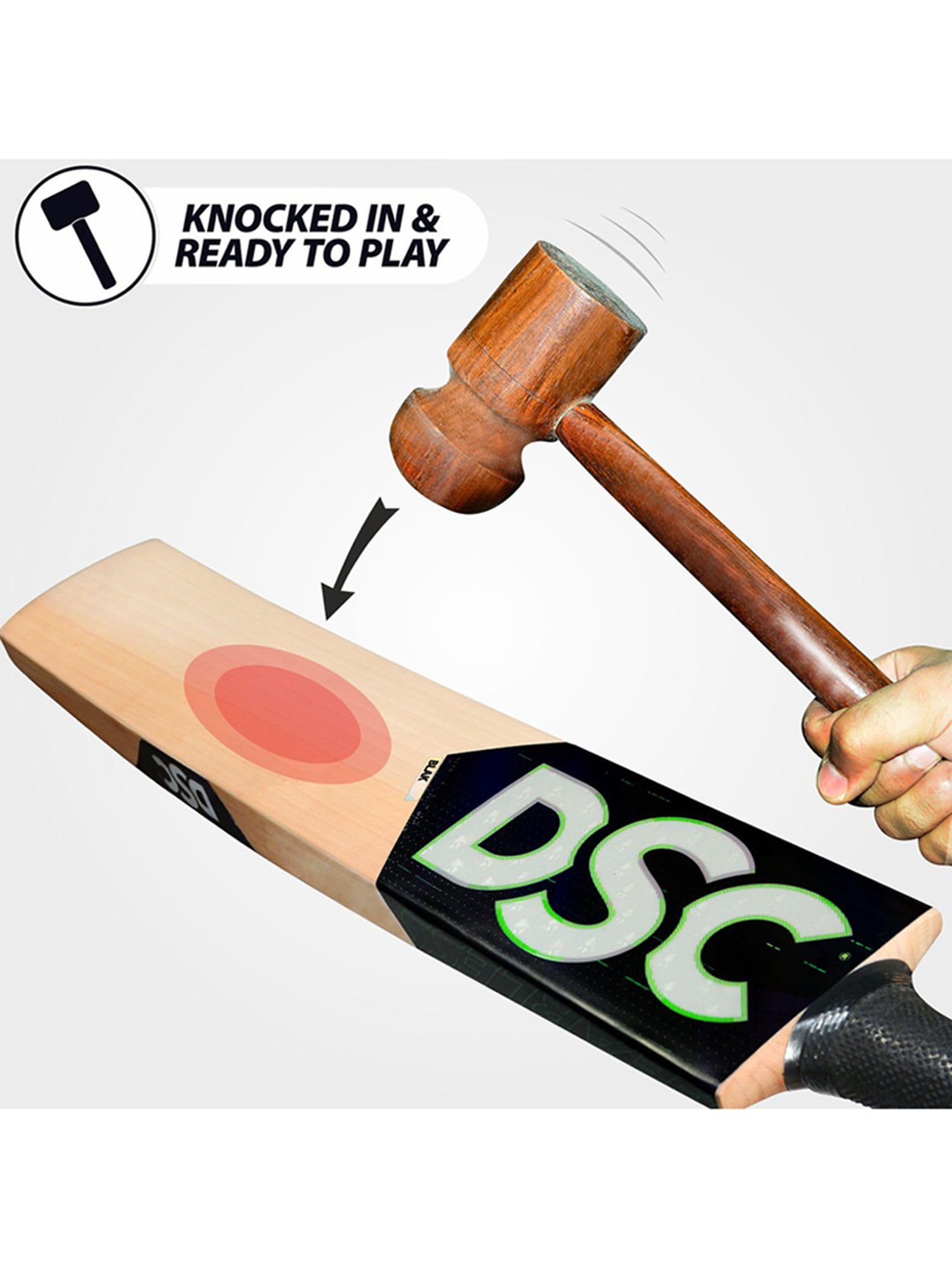 DSC BLAK 550 English Willow Cricket Bat Size - 4