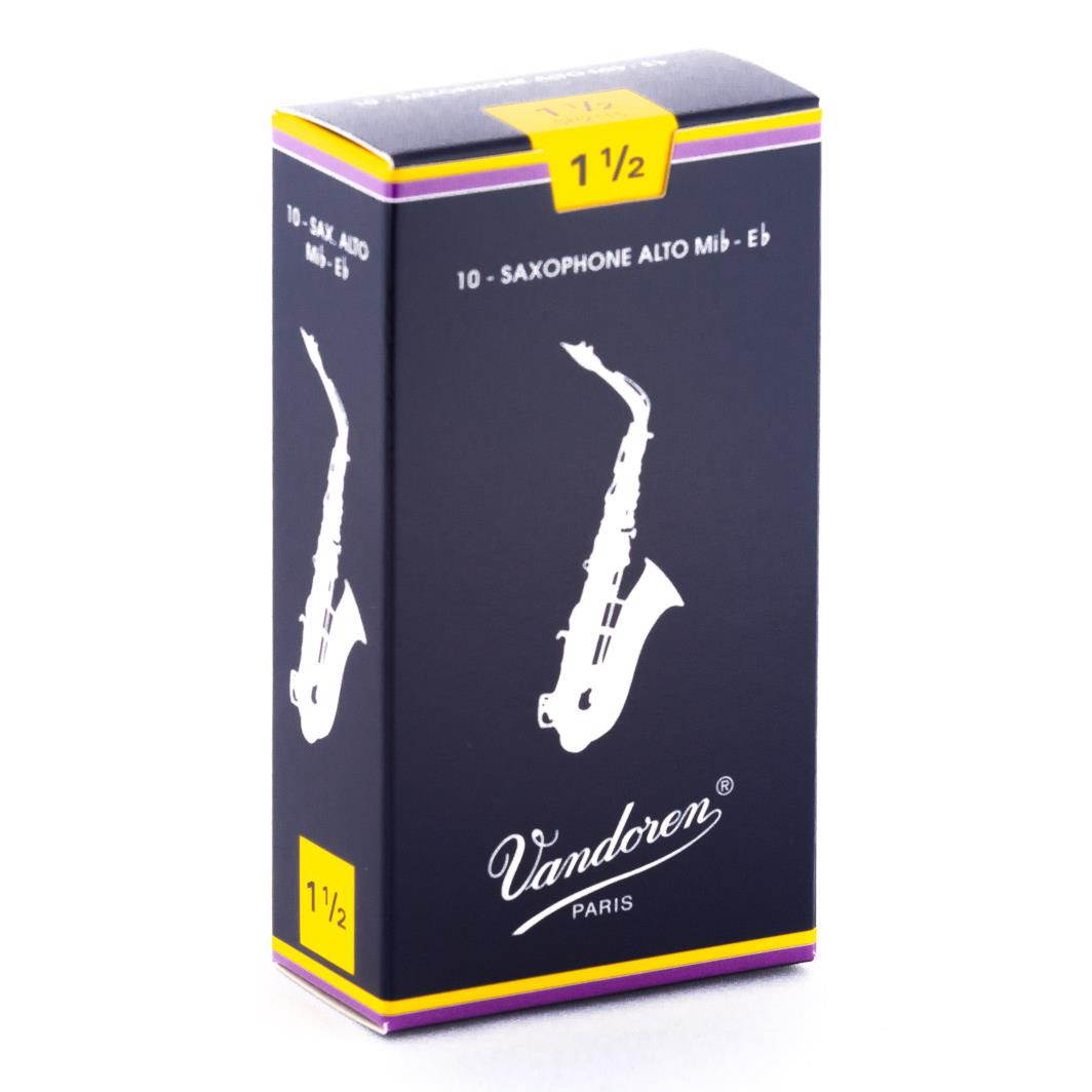 Vandoren Alto Sax Reed 1.5 - 10 Pk