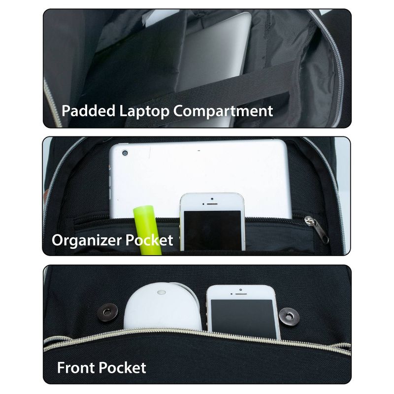 Rockland 16.5'' Heritage USB Laptop Backpack