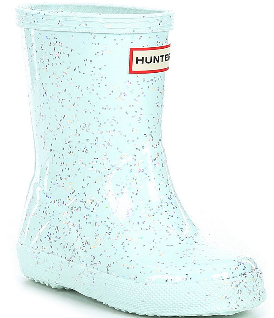 Hunter Girls' First Giant Glitter Waterproof Rainboots (Toddler)