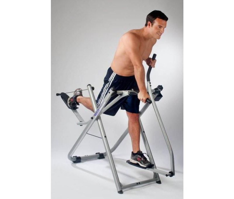 Gazelle GFRSTCAT Freestyle Fitness Glider with Pulse Monitor, Water Bottle, & 2 Workout DVDs for Home, Office or Gym Cardio Exercise Machine Equipment