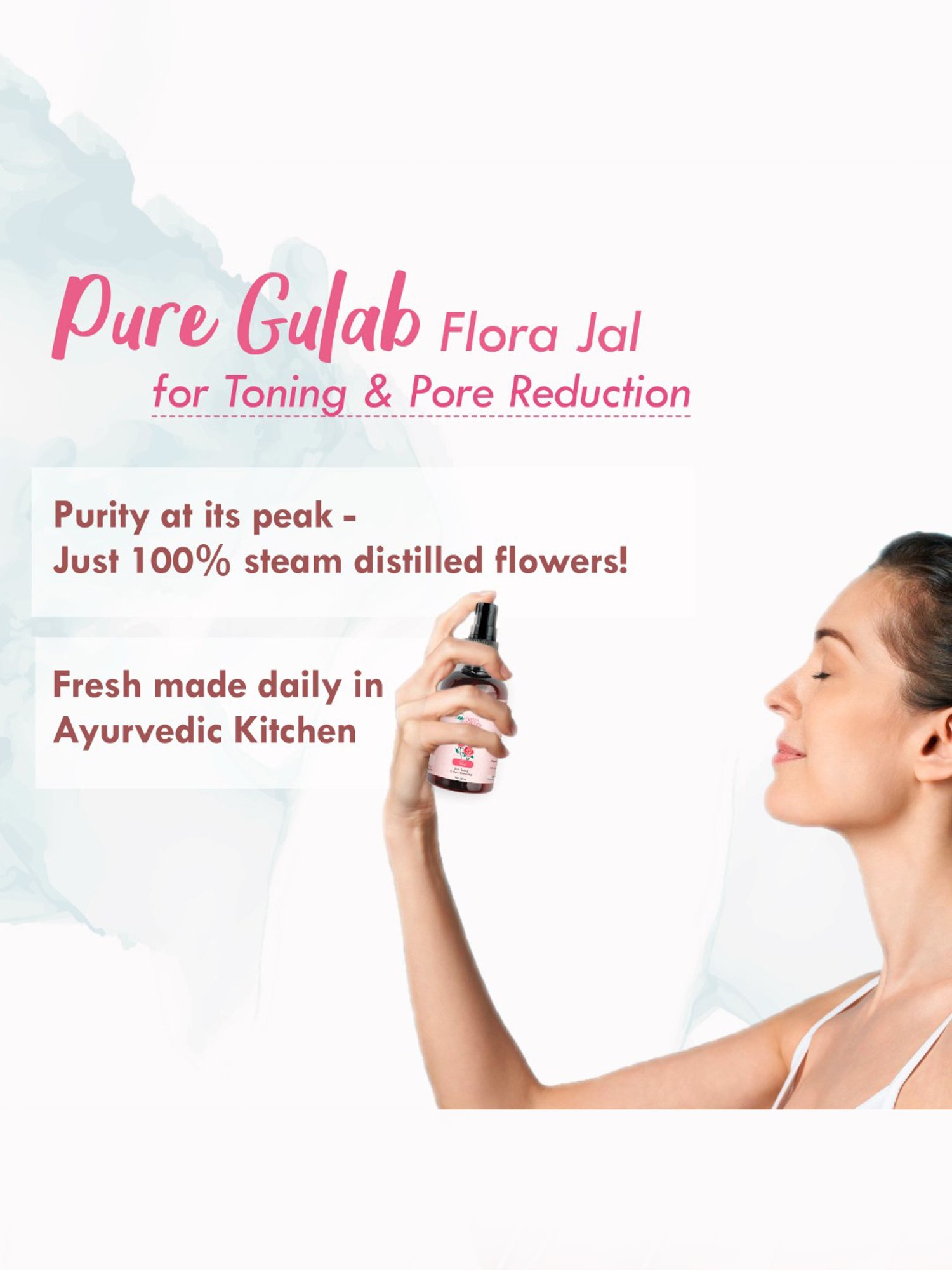 Nat Habit Rose Fresh Distilled Floral Jal - Pack of 2