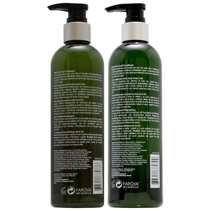 Chi Tea Tree Shampoo and Conditioner - 2pk