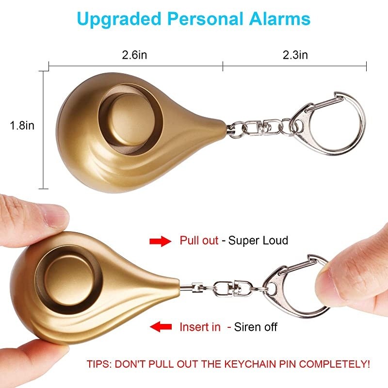 Safesound Personal Alarm -  130db Personal Alarm Keychain, Personal Alarms for Women Elders Kids (3 LR44 Batteries Included)