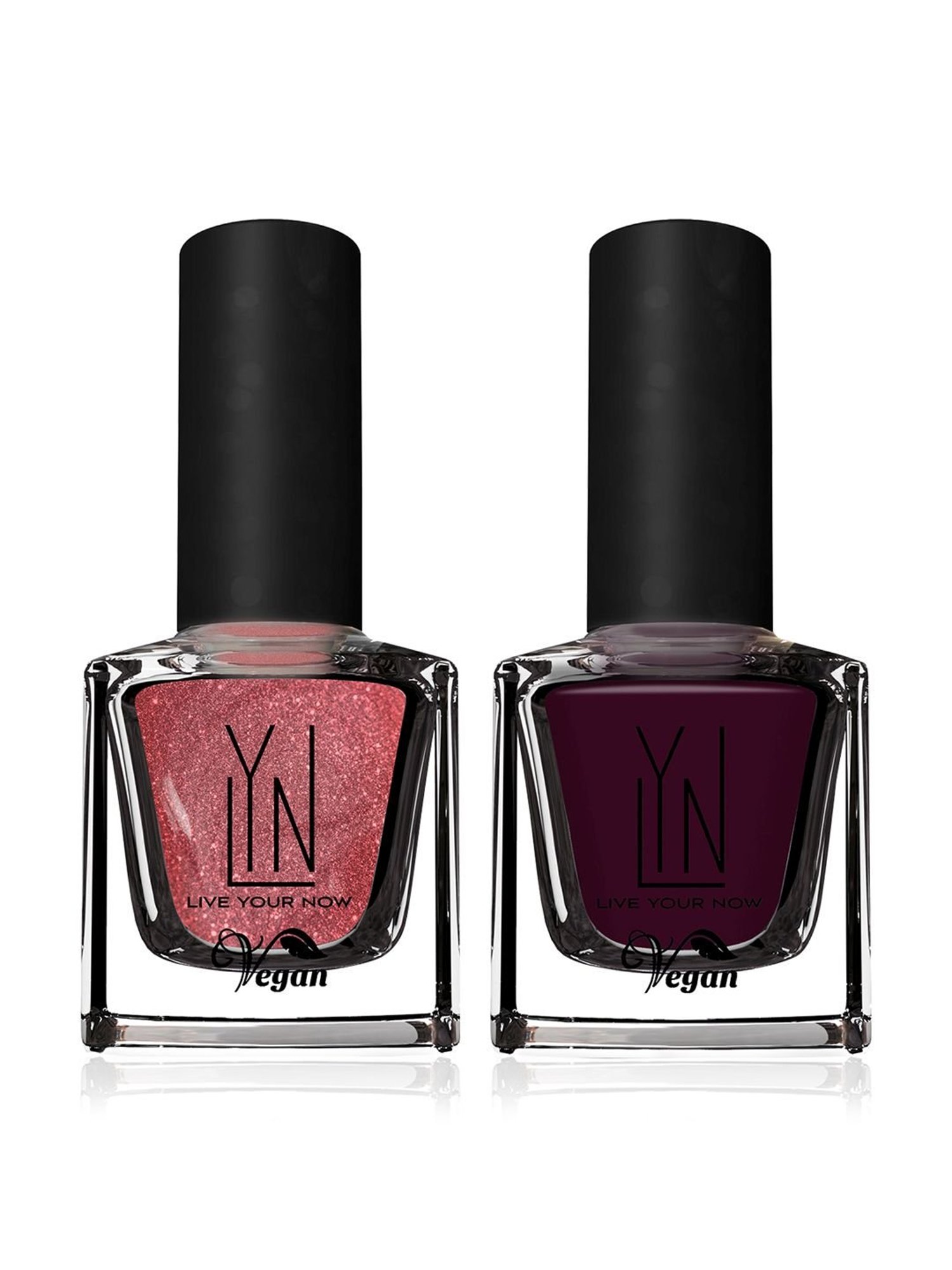 LYN Nail Laquer Pop Champagne & Under Currant Combo