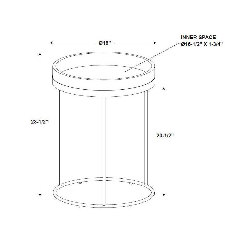Wood & Steel Accent Table Black - Hearth & Hand™ with Magnolia