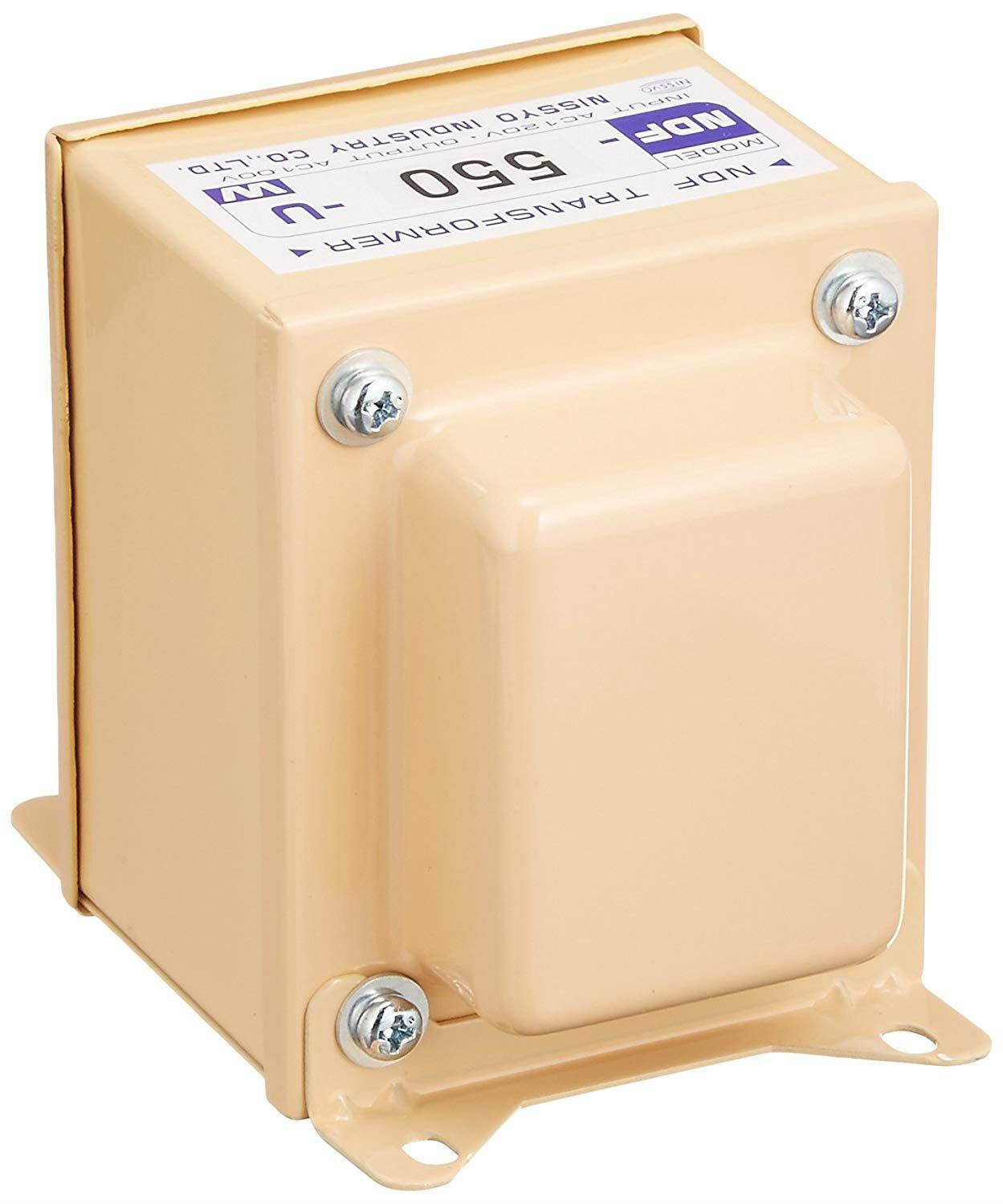 Down Transformer 550W 120V: 100V NDF-550U by Nissyo Kogyo
