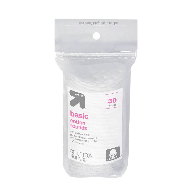 Exfoliating Cotton Ovals - 50 ct - up & up™