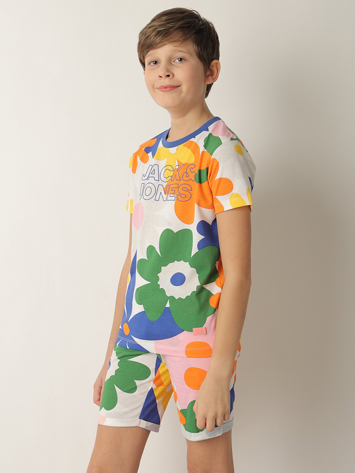 Jack & Jones Junior White Printed T-Shirt