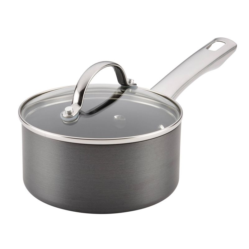 Farberware 10pc Hard Anodized Nonstick Cookware Set Gray