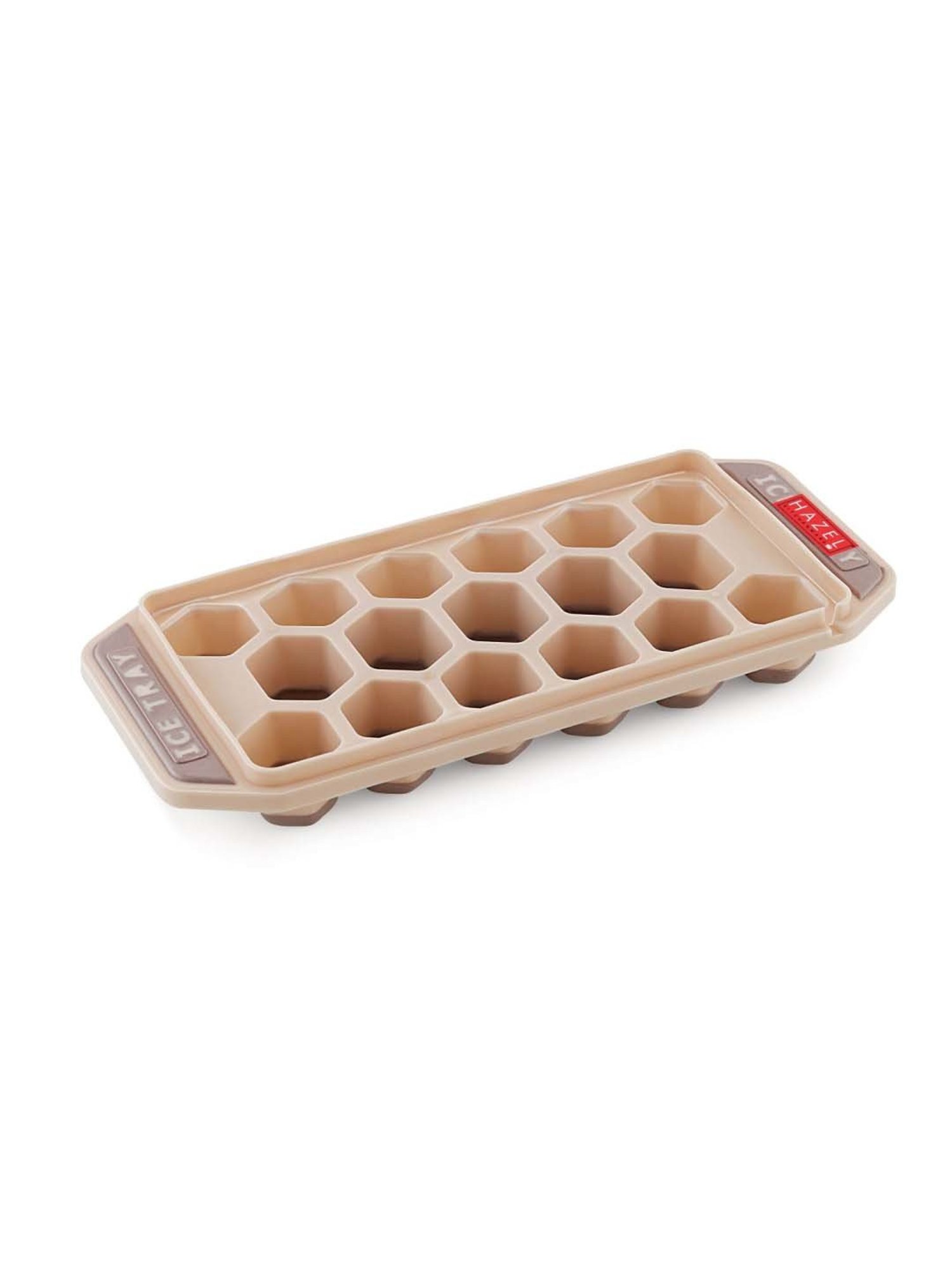 HAZEL Brown Silicone Ice Cube Tray With Honeycomb Design