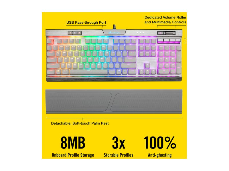 2, 60% Wired/Wireless Mechanical Keyboard (Kailh Box Brown Switch/White Case) - Full Keys Programmable - True RGB Backlit - Tap Arrow Keys - Double Shot PBT Keycaps - NKRO - 1900mAh Battery