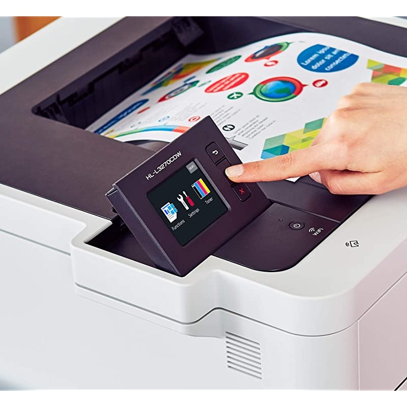 HL-L3270CDW Compact Wireless Digital Color Printer with NFC, Mobile Device and Duplex Printing - Ideal for Home and Small Office Use,  Dash Replenishment Ready