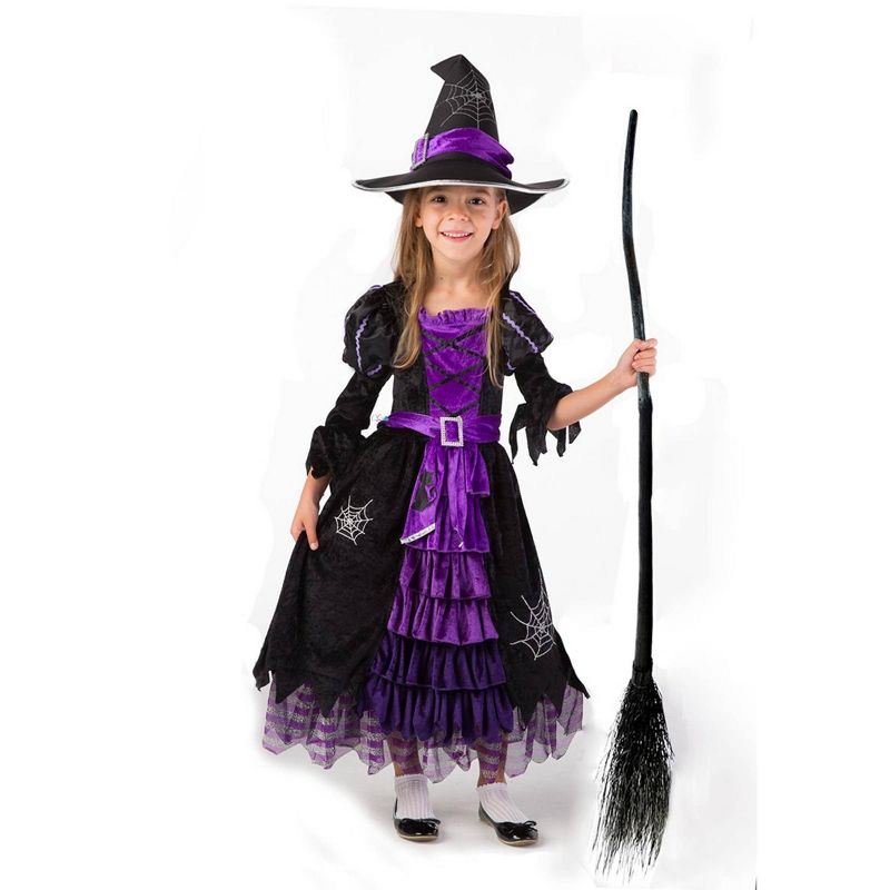 Kids' Purple Witch Deluxe Halloween Costume Set M