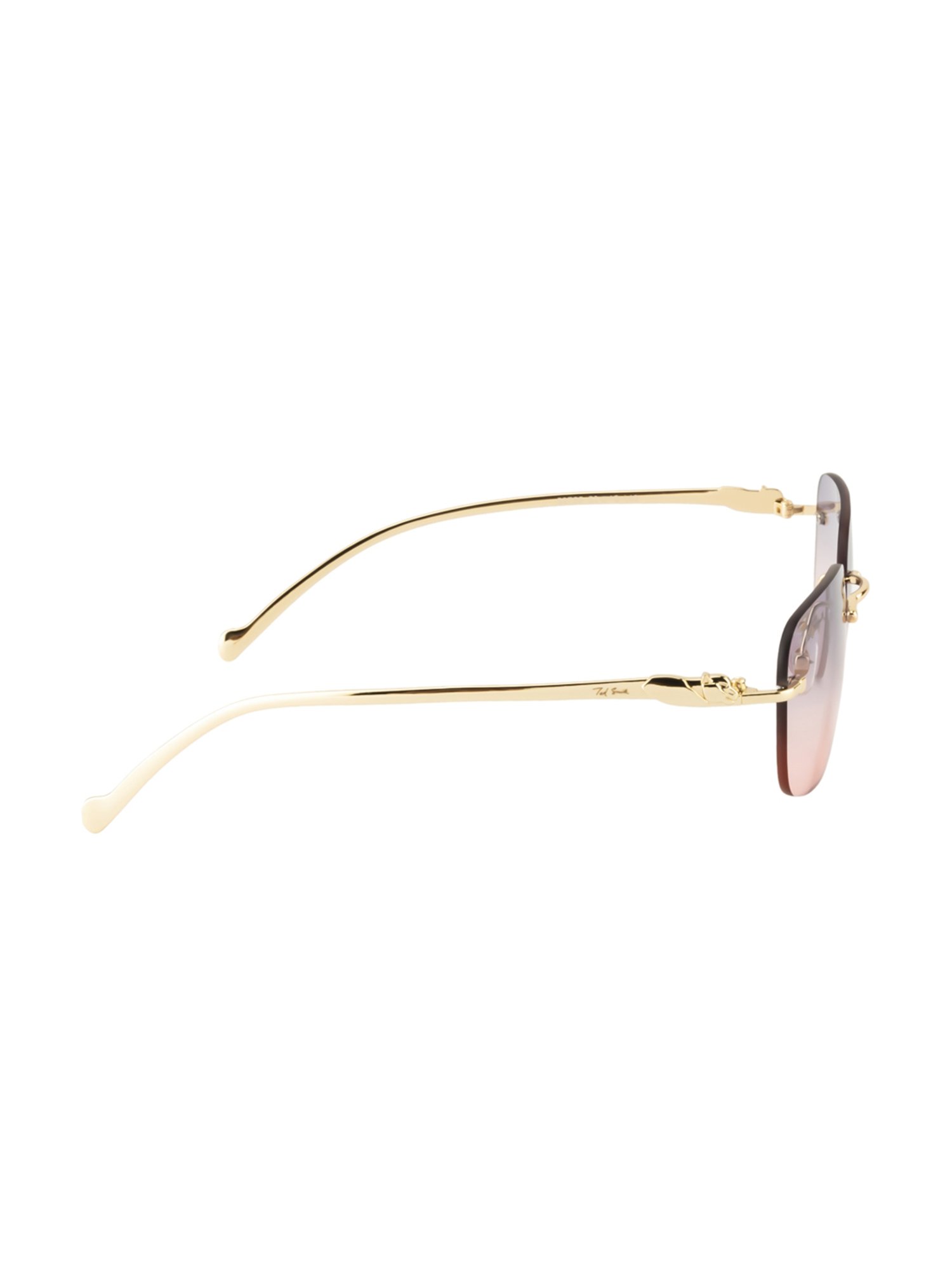 Ted Smith PANTHER_C6 Purple Gradient Square Sunglasses