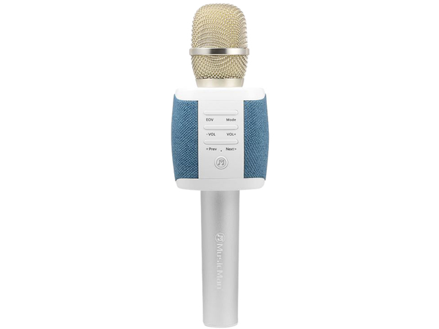 Technaxx 4811 Karaoke MIC Fabric Blue 2-IN-1 W/ 2X 5W Speaker System