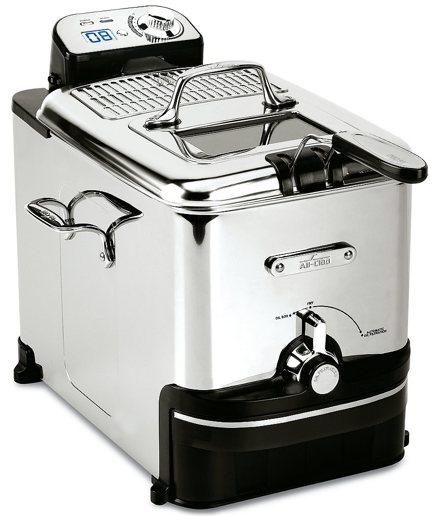All-Clad Pro Stainless Steel Deep Fryer with Digital Timer and Adjustable Temperature