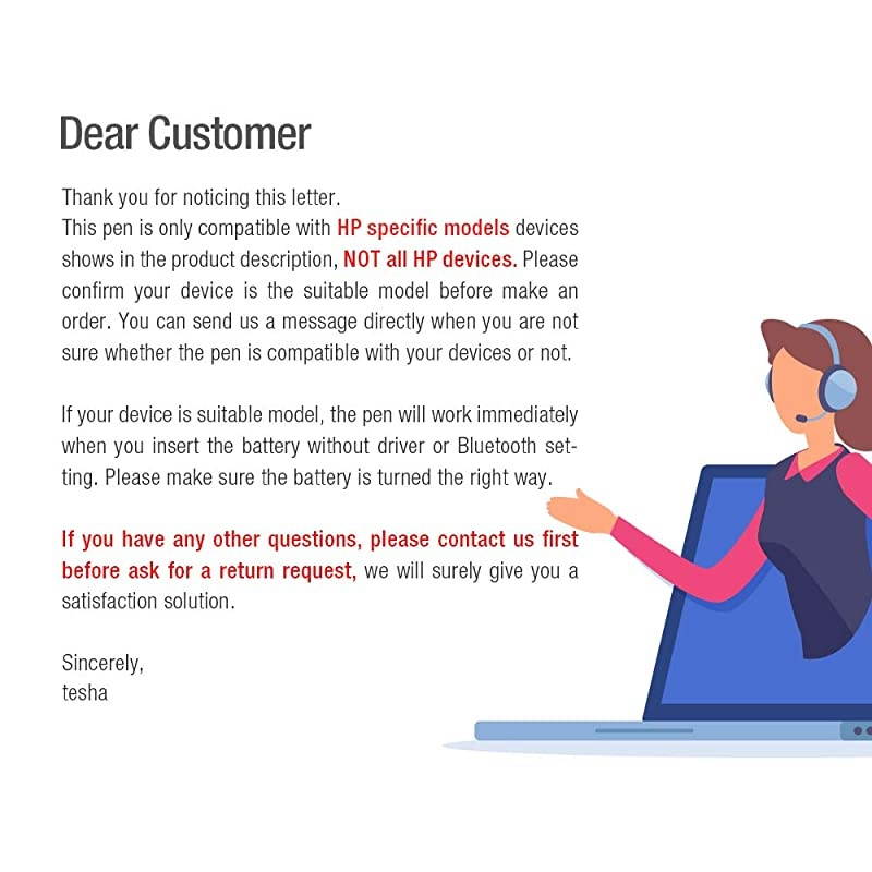 Pen Active Stylus for HP Spectre x360 13AC023DX X2 12C012DX 13AC013DX 13AC033DX 15BL012DX 15BL112DX HP Envy 360 15MBP012DX HP Pavilion X360 11MAD013 14MBA013DX Silver