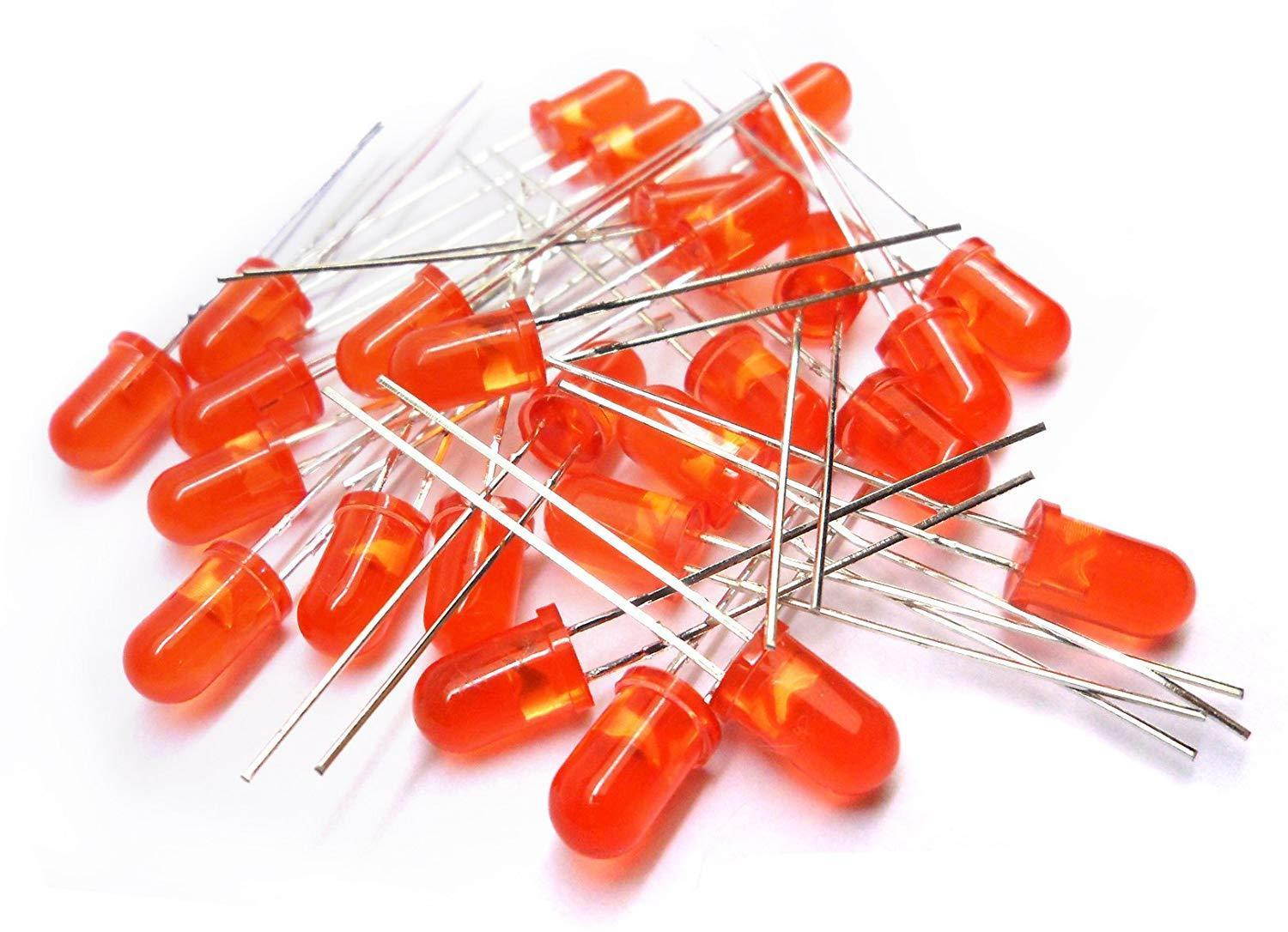 5mm Diffused Red LED (Pack of 25)