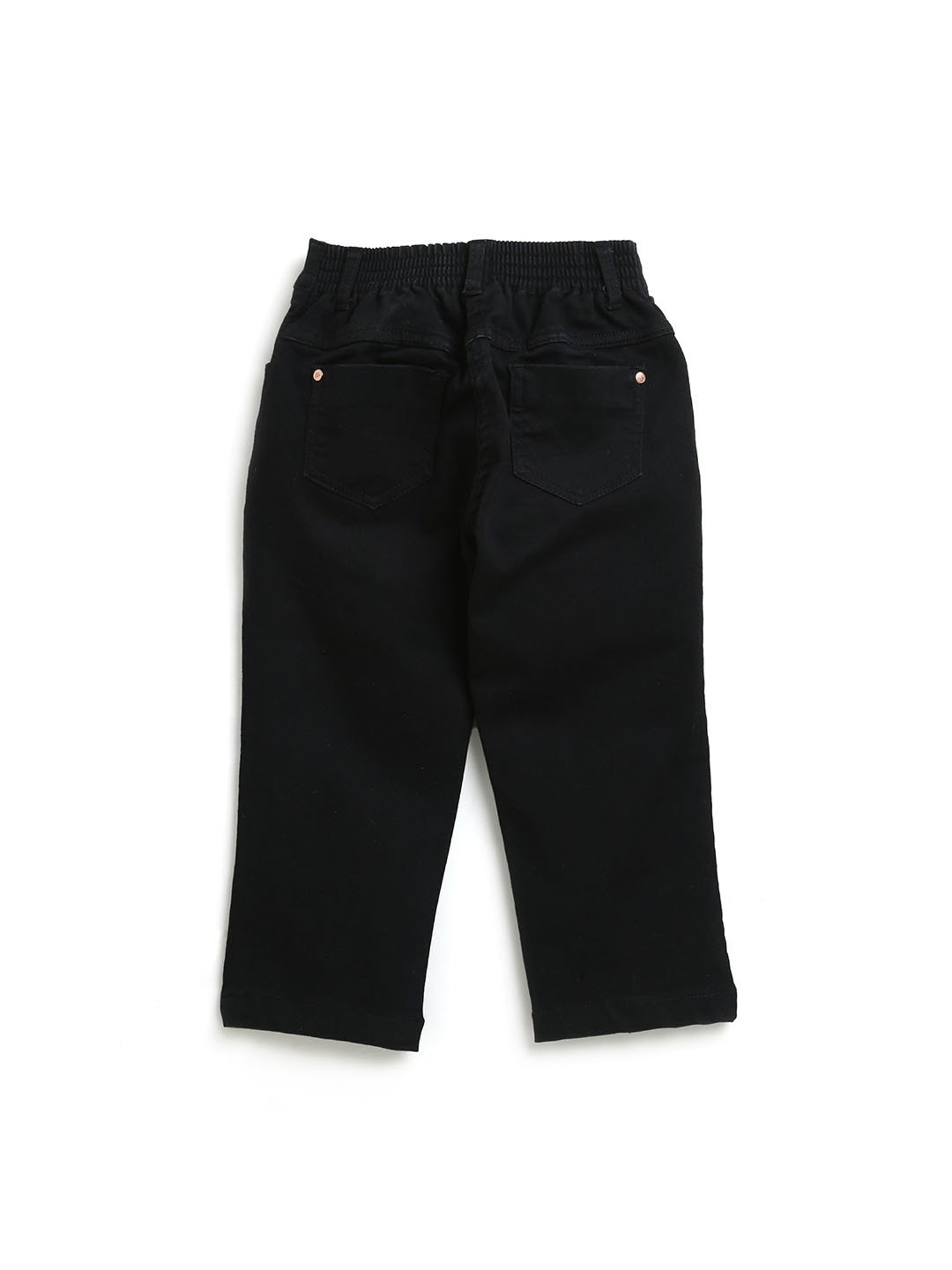 Tiny Girl Black Solid Jeans